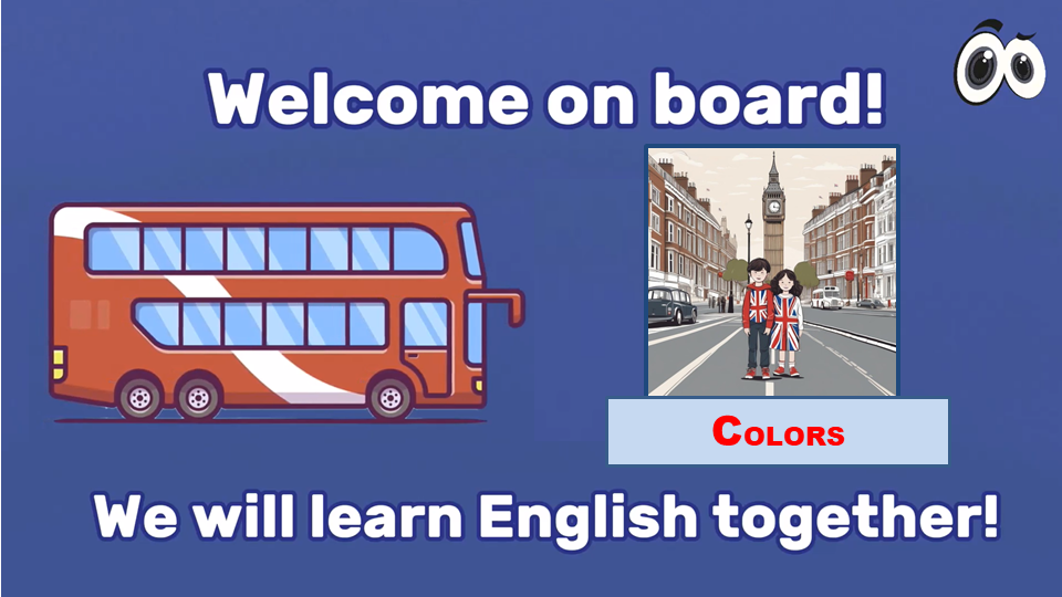 Colors – Video Culture – Welcome on board – We will learn english together – Schooltoon