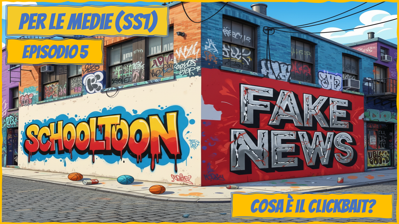 clickbait fake news Schooltoon